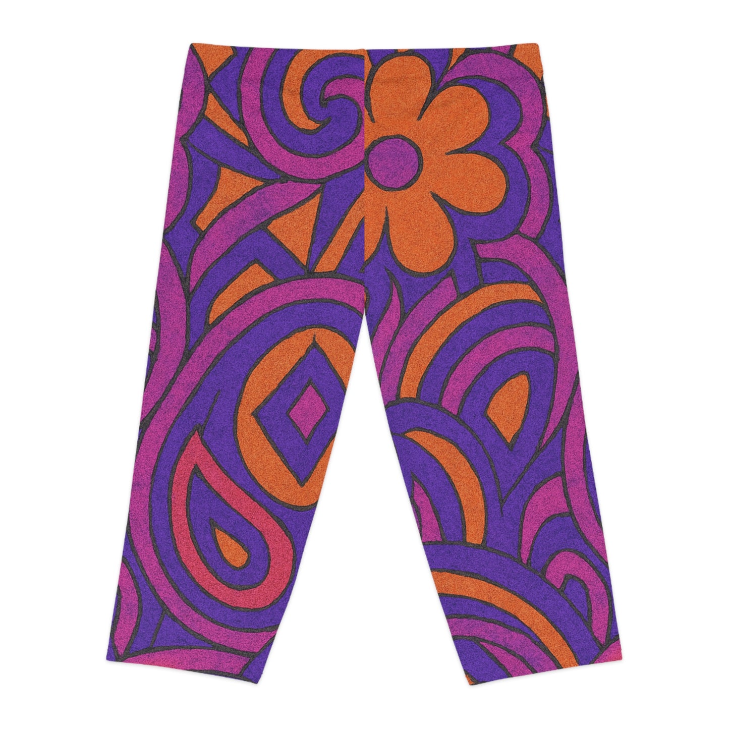 Capri Leggings - Vintage Clásico Psicodélico Design