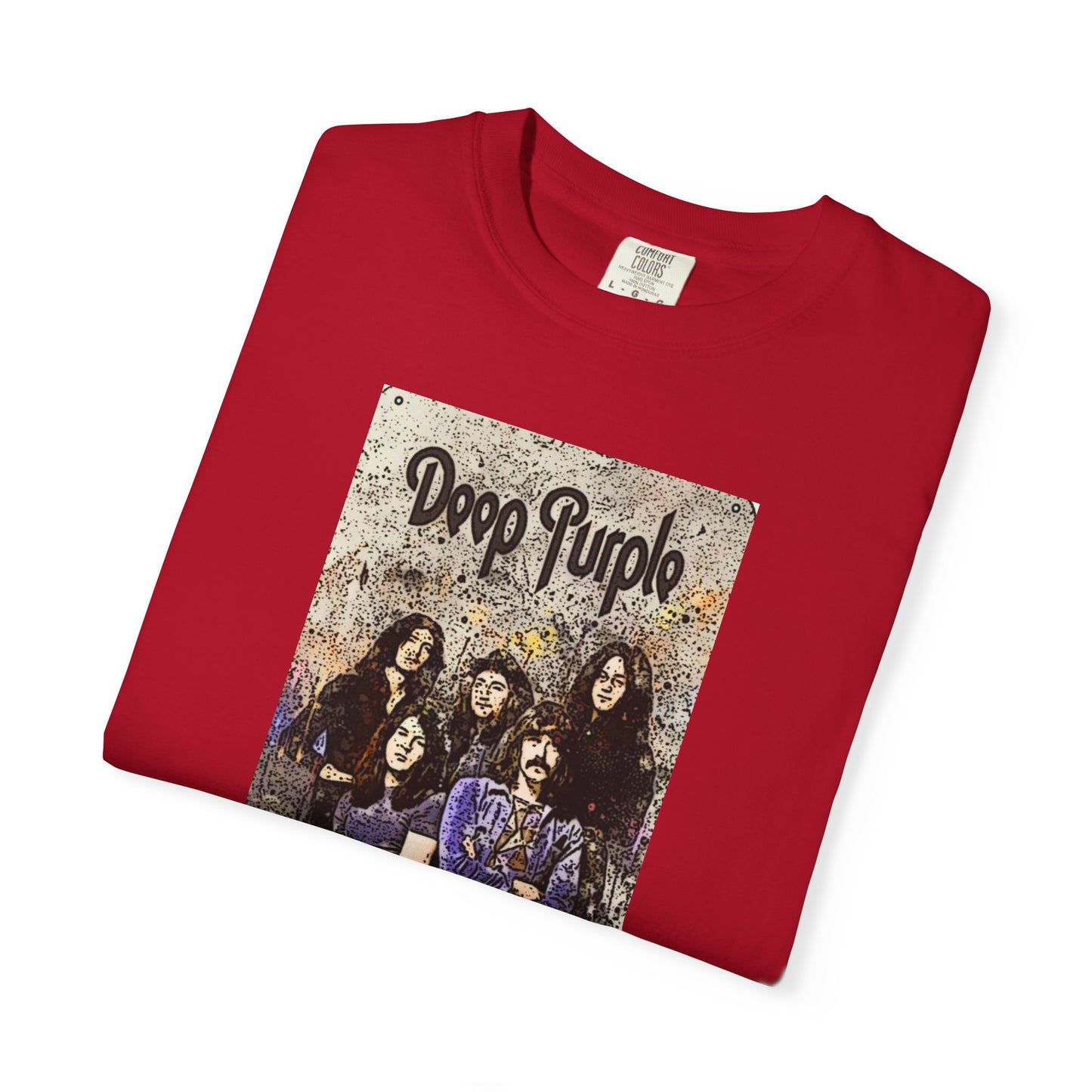 Vintage Deep Purple Band T-Shirt - Smoke on the Water Design