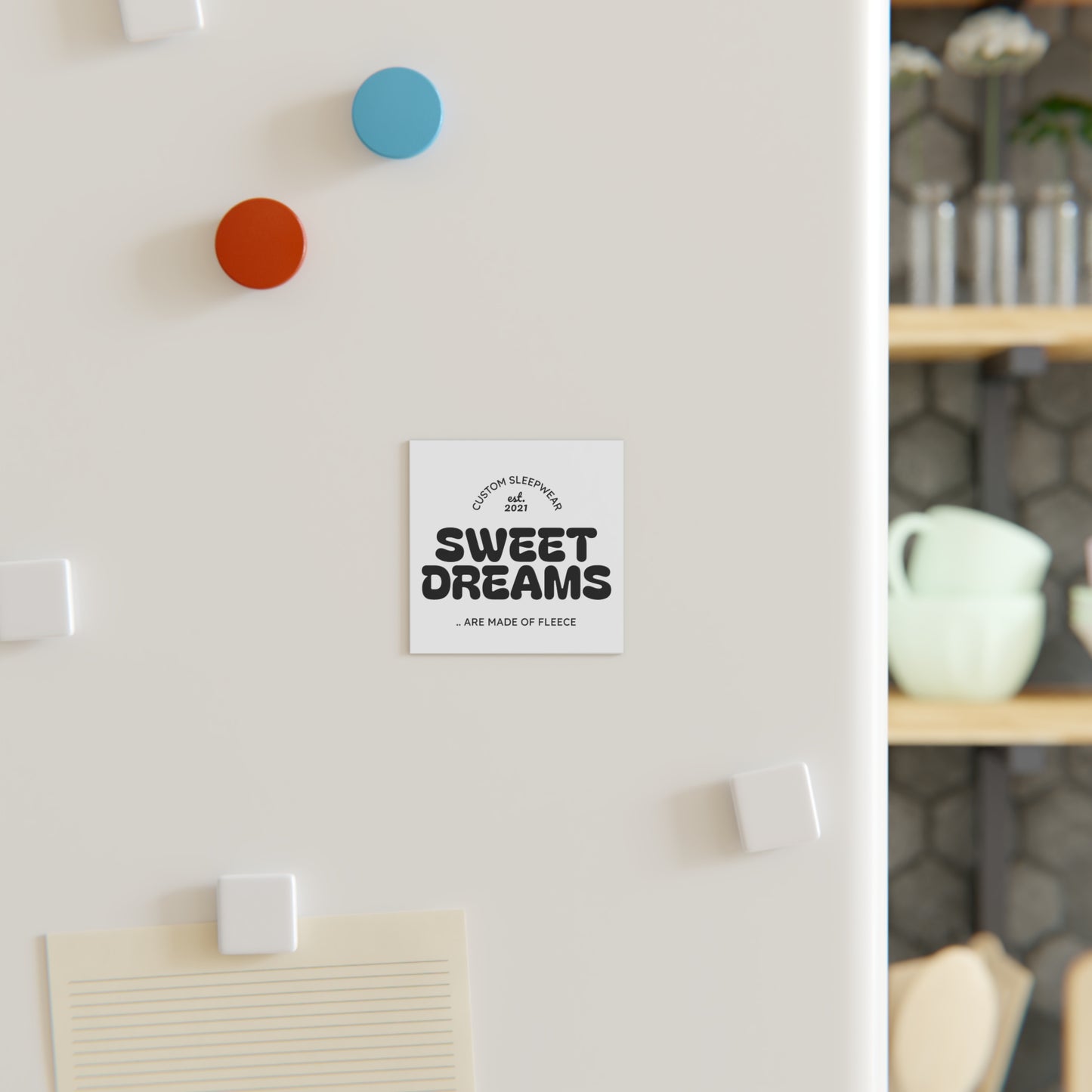Sweet Dreams Square Magnet - Perfect for Sleep Lovers