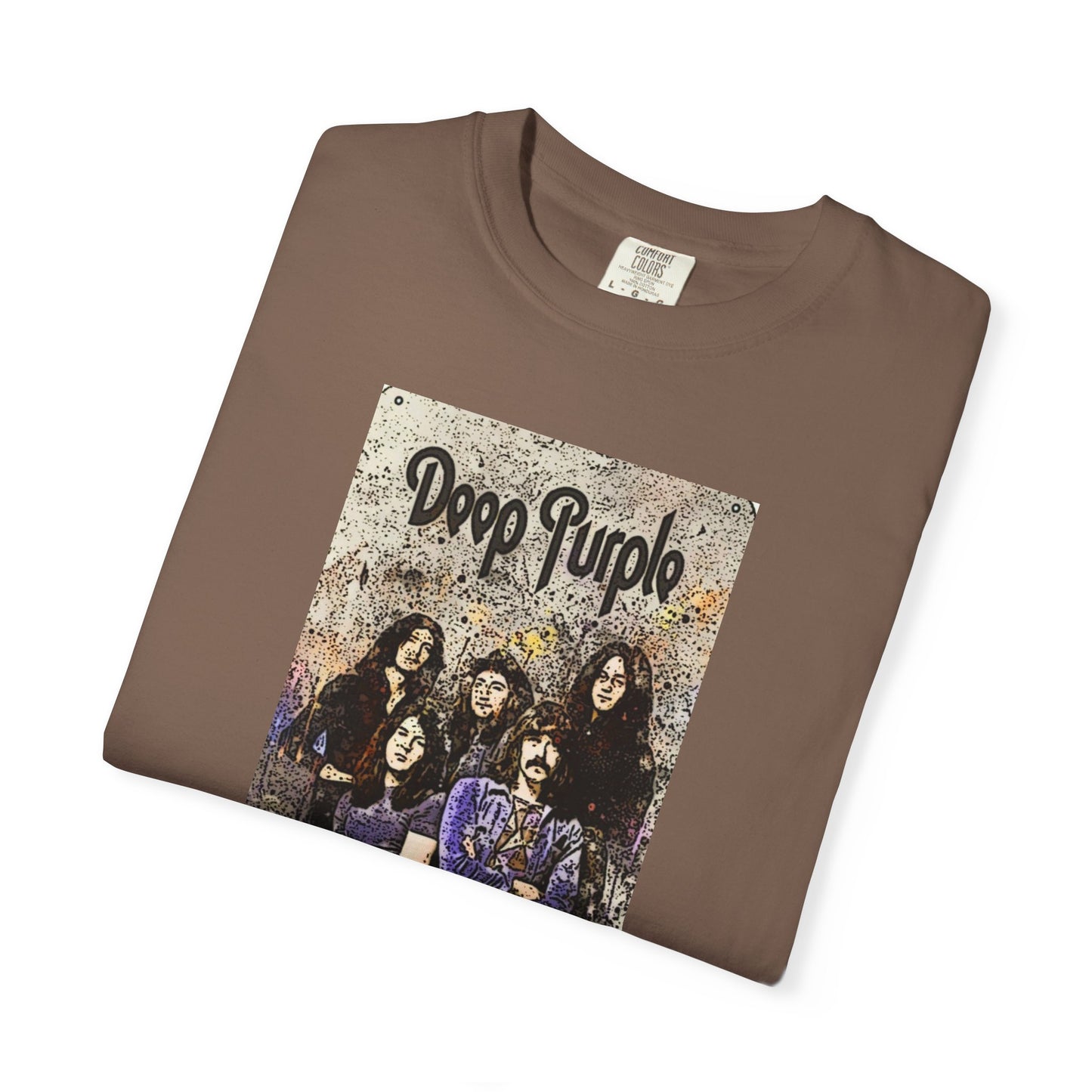 Vintage Deep Purple Band T-Shirt - Smoke on the Water Design