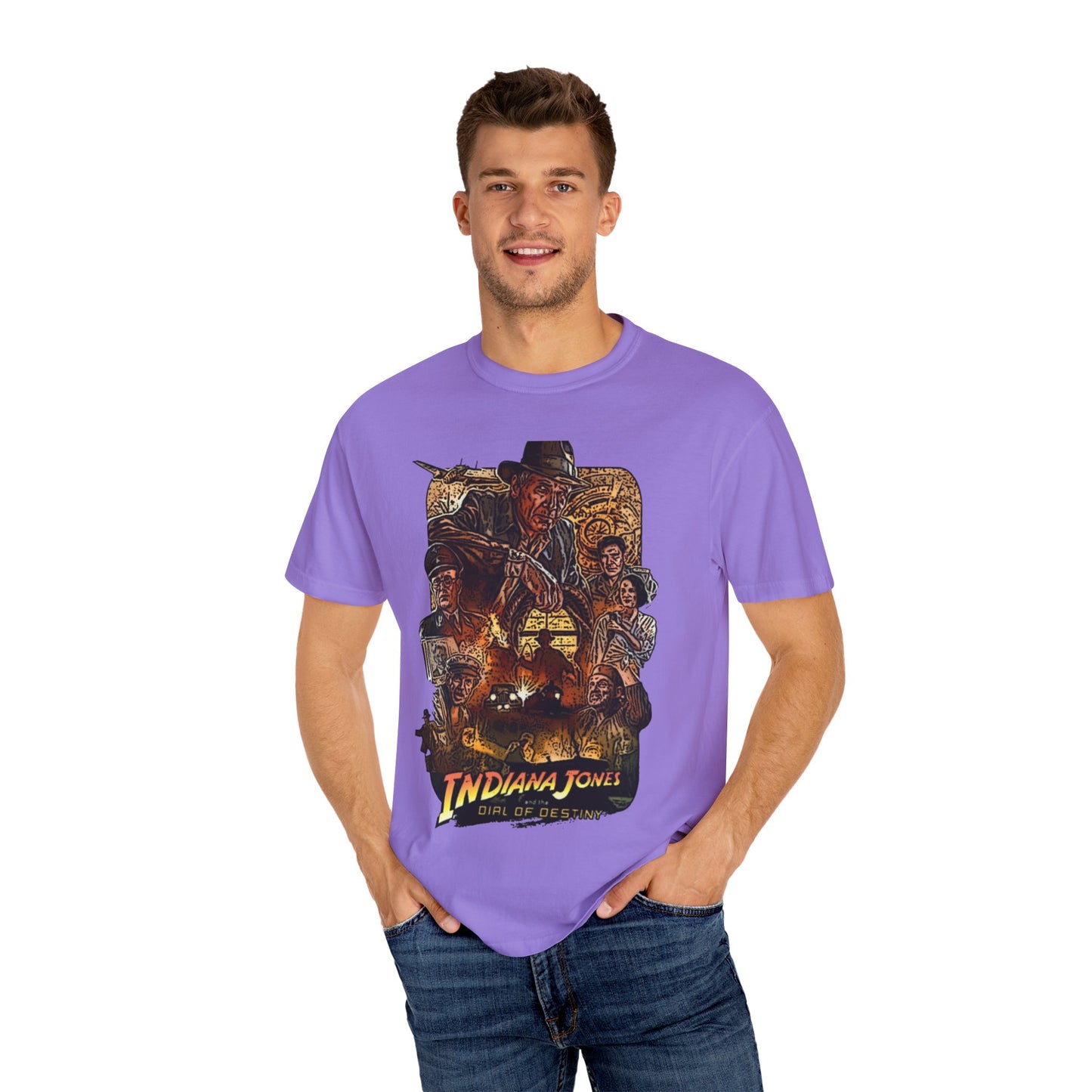 Adventure-Ready Indiana Jones Unisex T-Shirt, Vintage Movie Tee, Gamer Apparel, Cool Graphic Tee, Gift for Film Lovers, Casual Wear