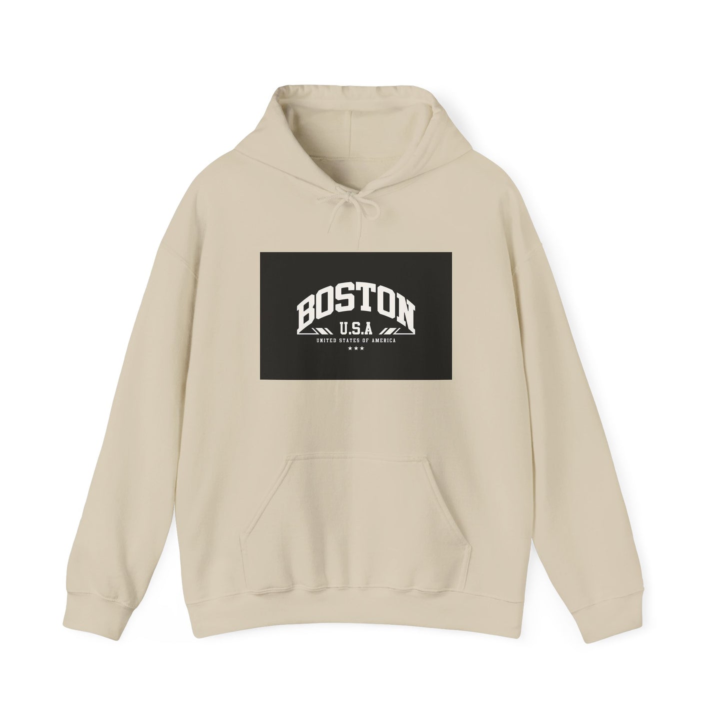 Boston USA Unisex Heavy Blend Hoodie | Cozy Sweatshirt for Travel Lovers, Gift for College Students, Fall Fashion