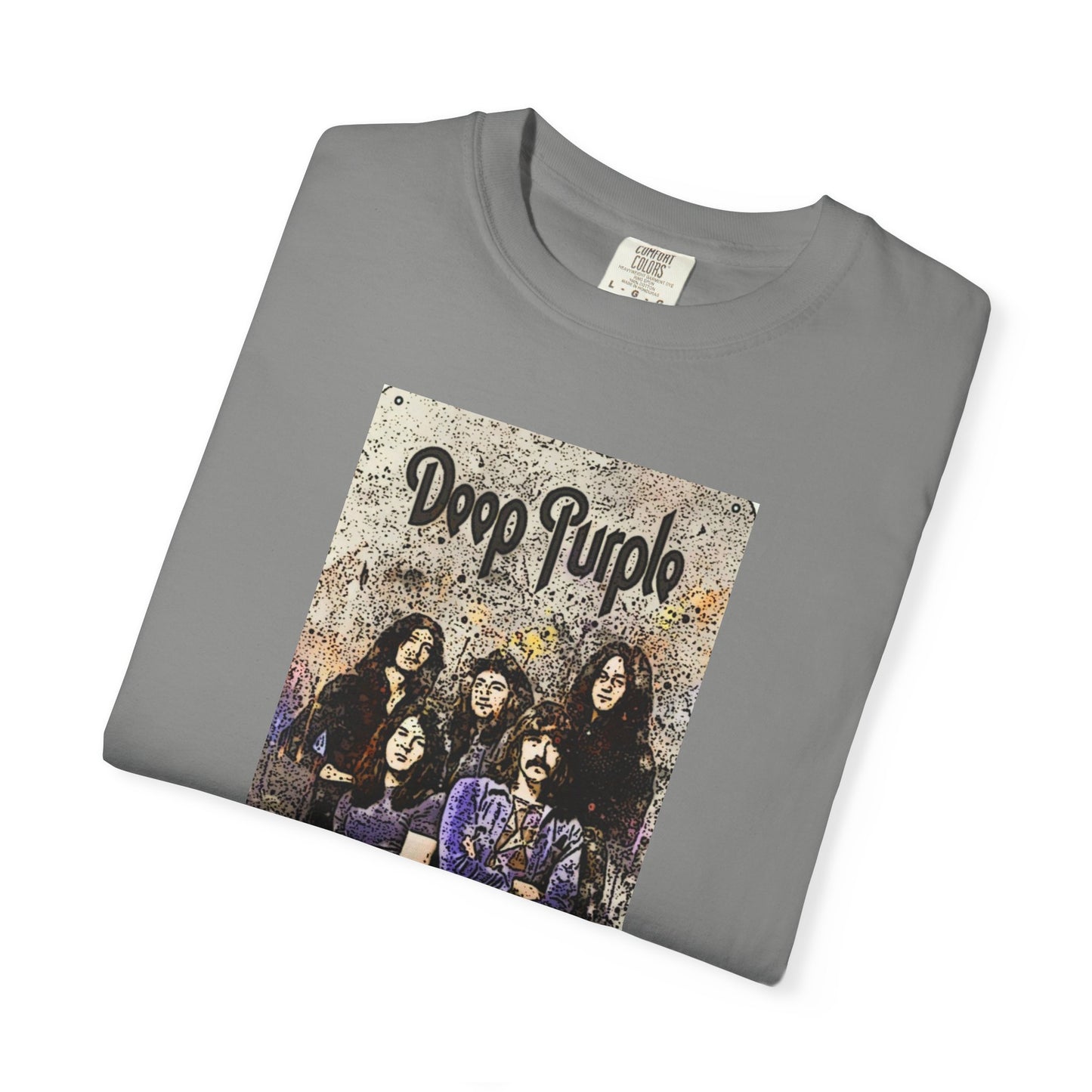 Vintage Deep Purple Band T-Shirt - Smoke on the Water Design
