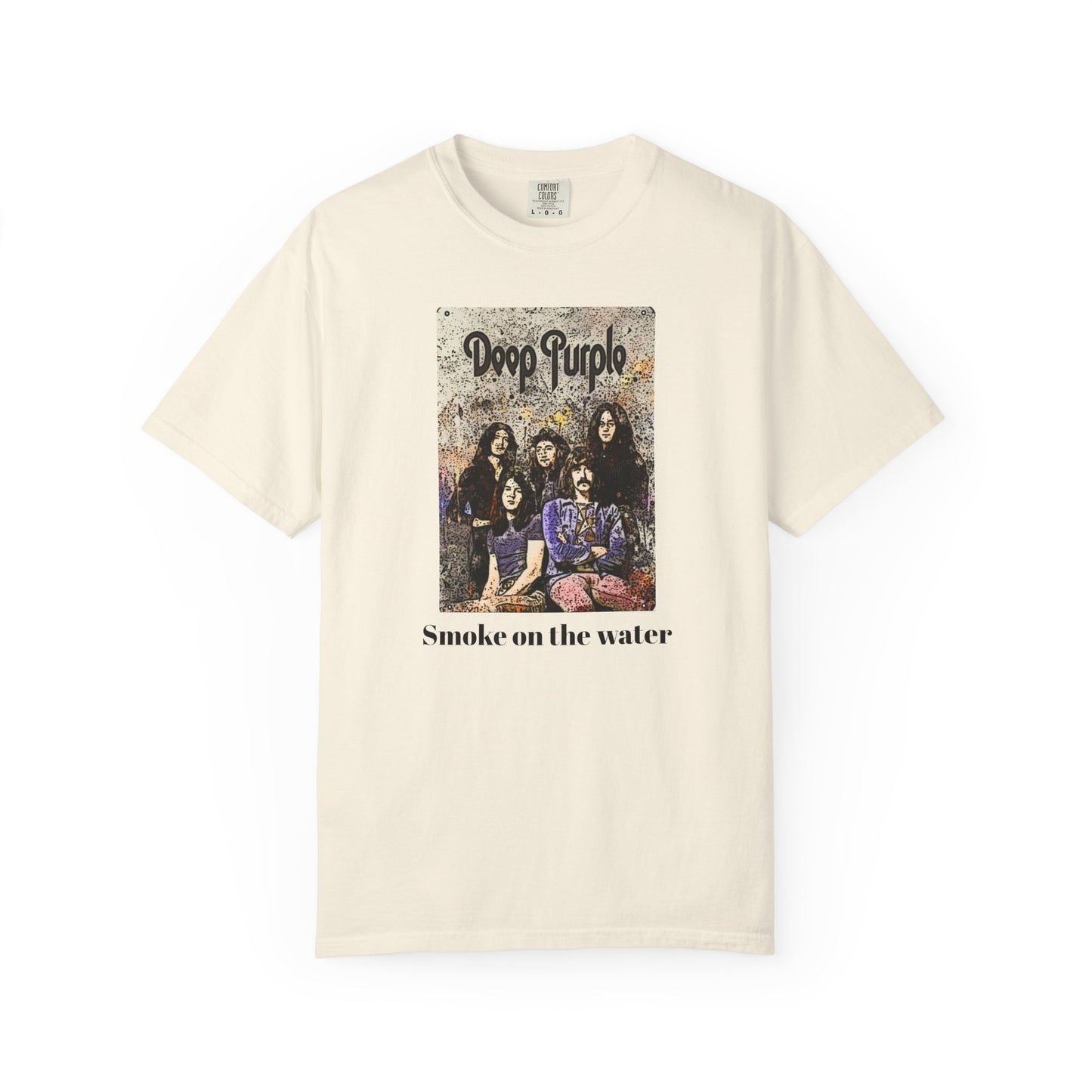 Vintage Deep Purple Band T-Shirt - Smoke on the Water Design