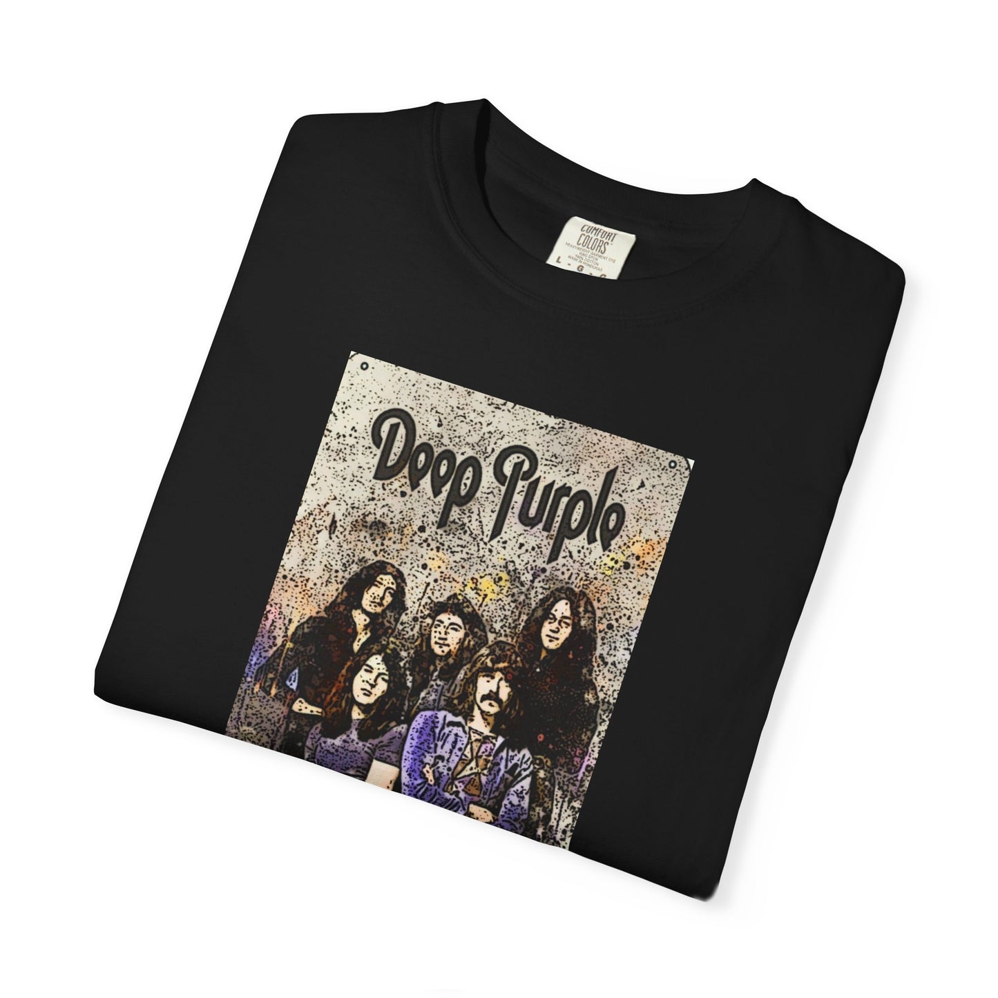 Vintage Deep Purple Band T-Shirt - Smoke on the Water Design