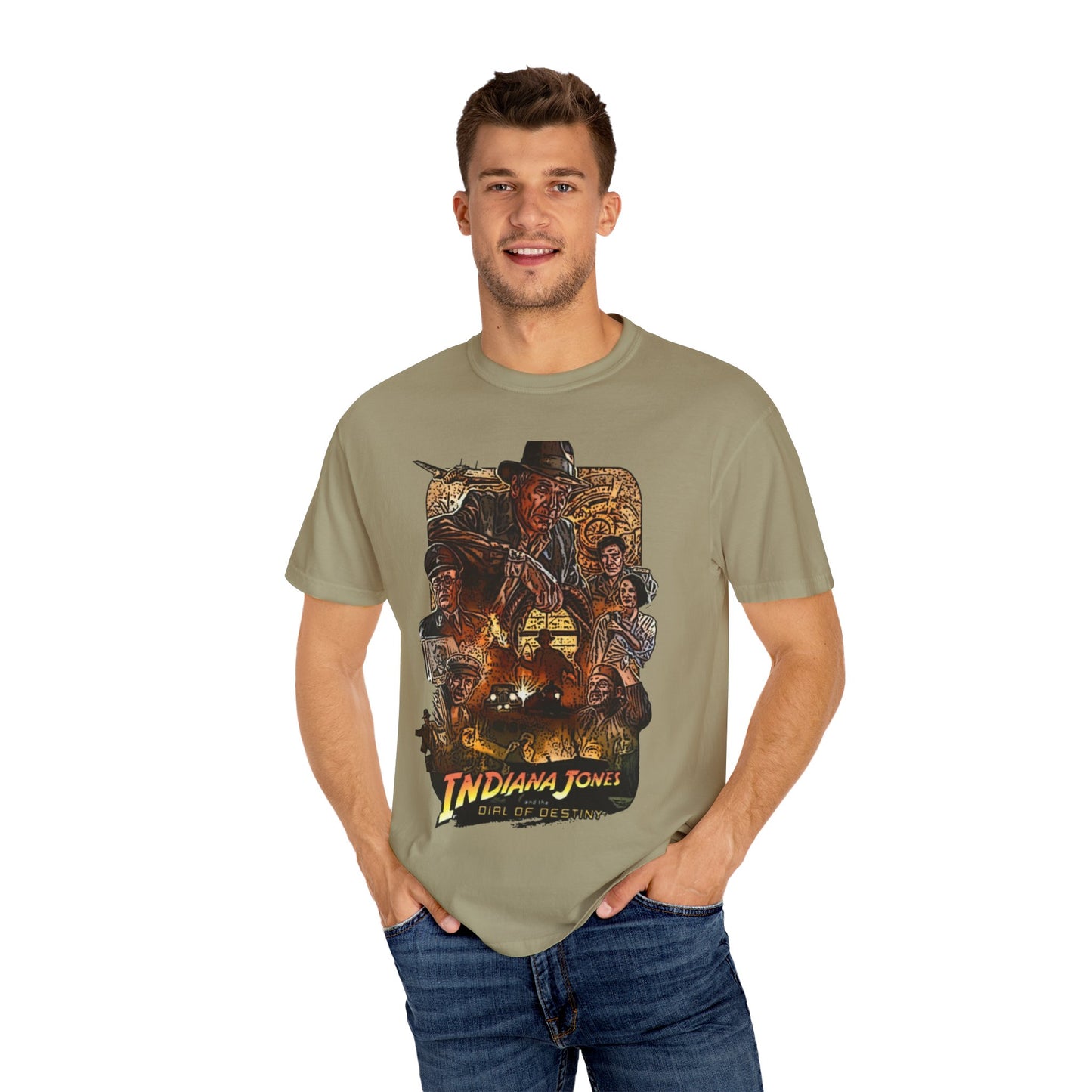 Adventure-Ready Indiana Jones Unisex T-Shirt, Vintage Movie Tee, Gamer Apparel, Cool Graphic Tee, Gift for Film Lovers, Casual Wear
