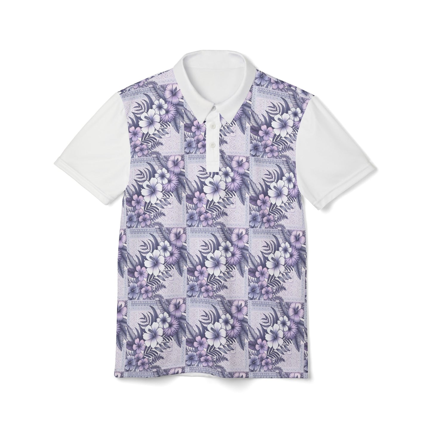 Tropical Floral Unisex Polo Shirt, Casual Summer Shirt, Beachwear, Vacation Outfit, Garden Party Gift