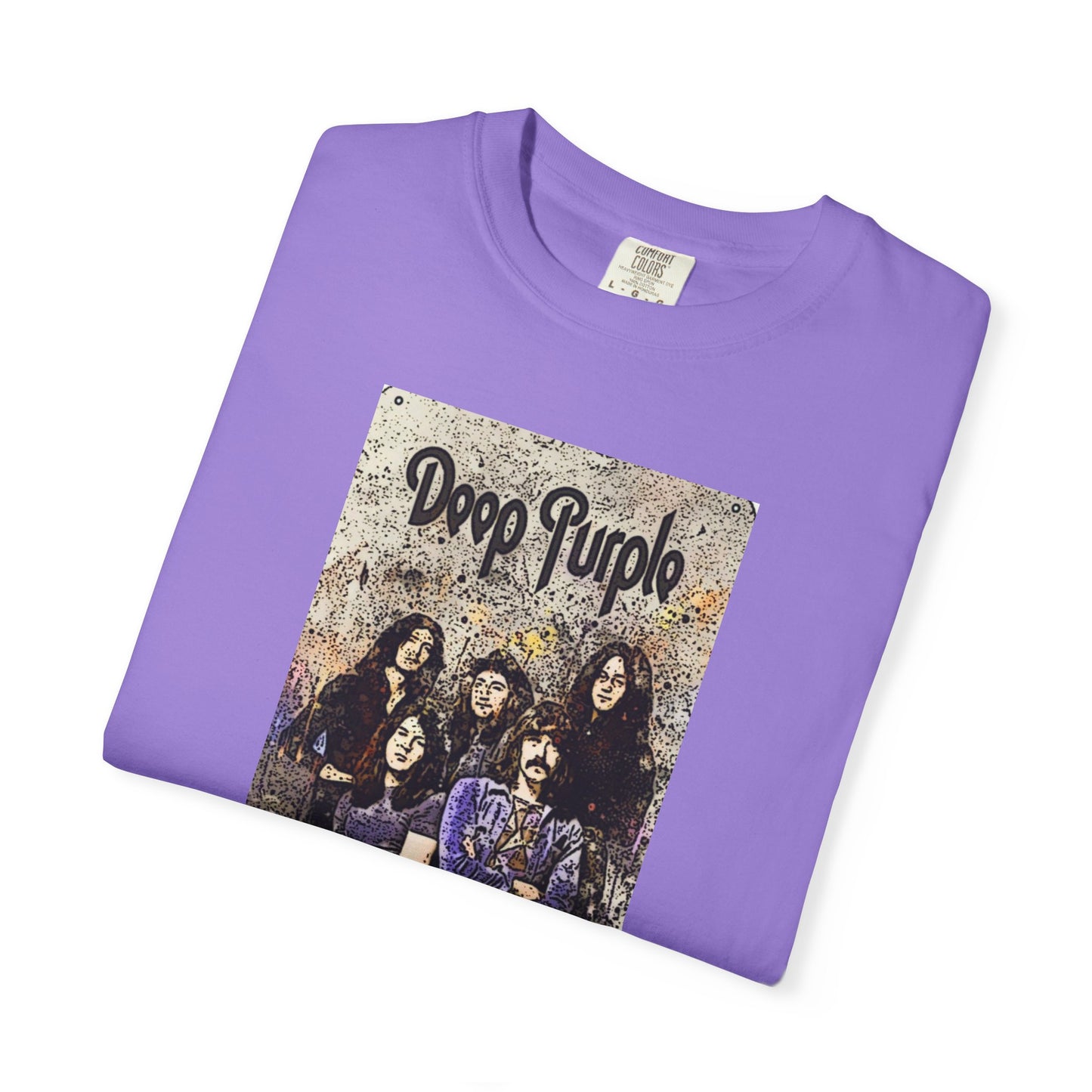 Vintage Deep Purple Band T-Shirt - Smoke on the Water Design