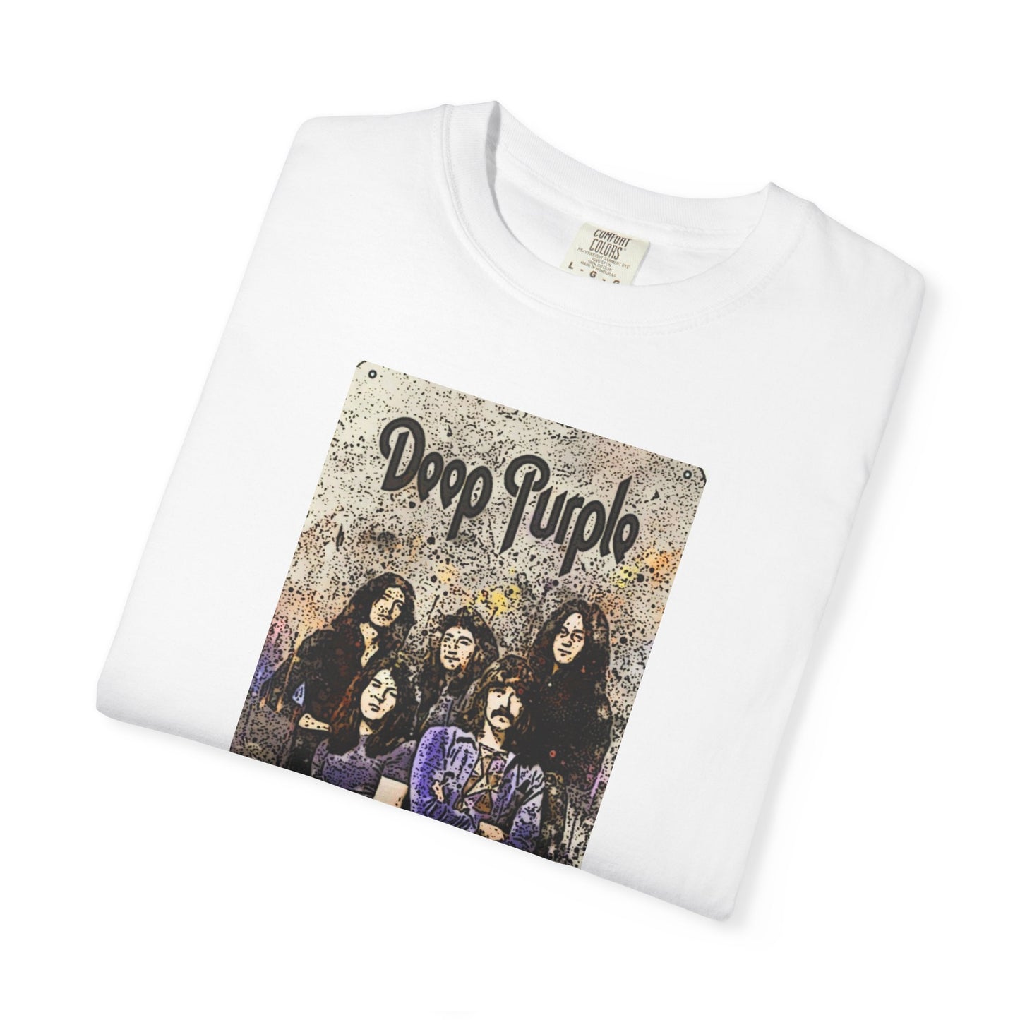 Vintage Deep Purple Band T-Shirt - Smoke on the Water Design