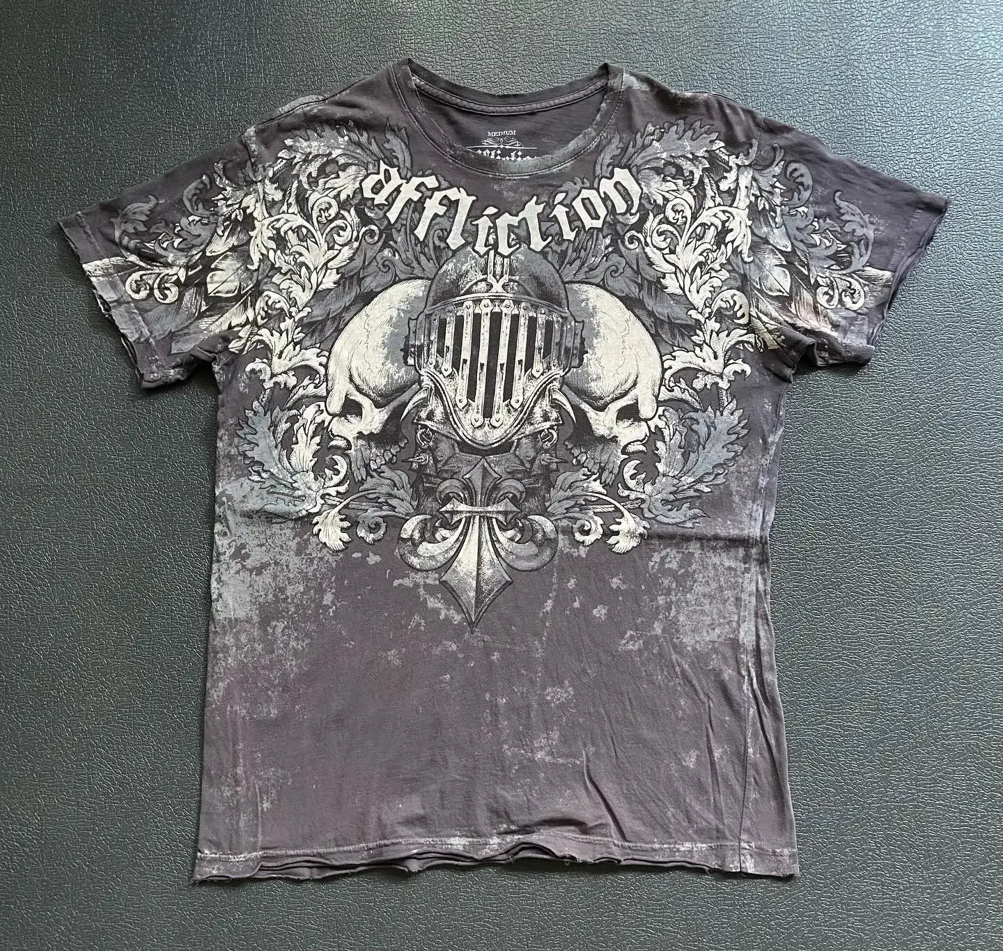 2000s affliction Graphic T-Shirt Mens Large Grunge Wings New Fashion Style Couple Tops Pure Cotton Shirt