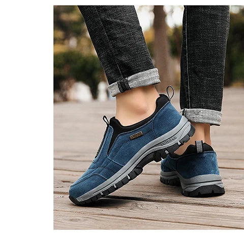 Men's non-slip casual sports shoes wear-resistant hiking shoes Outdoor 2024 fashion comfortable flat walking shoes for men