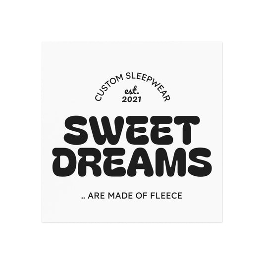 Sweet Dreams Square Magnet - Perfect for Sleep Lovers