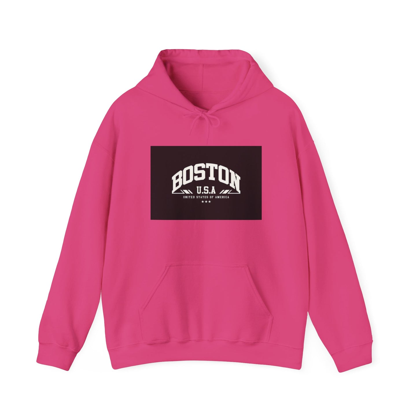 Boston USA Unisex Heavy Blend Hoodie | Cozy Sweatshirt for Travel Lovers, Gift for College Students, Fall Fashion