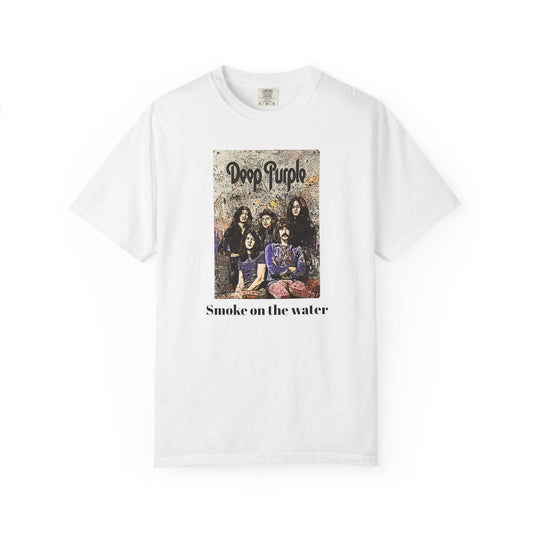 Vintage Deep Purple Band T-Shirt - Smoke on the Water Design
