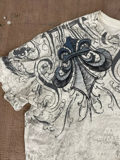 2000s affliction Graphic T-Shirt Mens Large Grunge Wings New Fashion Style Couple Tops Pure Cotton Shirt